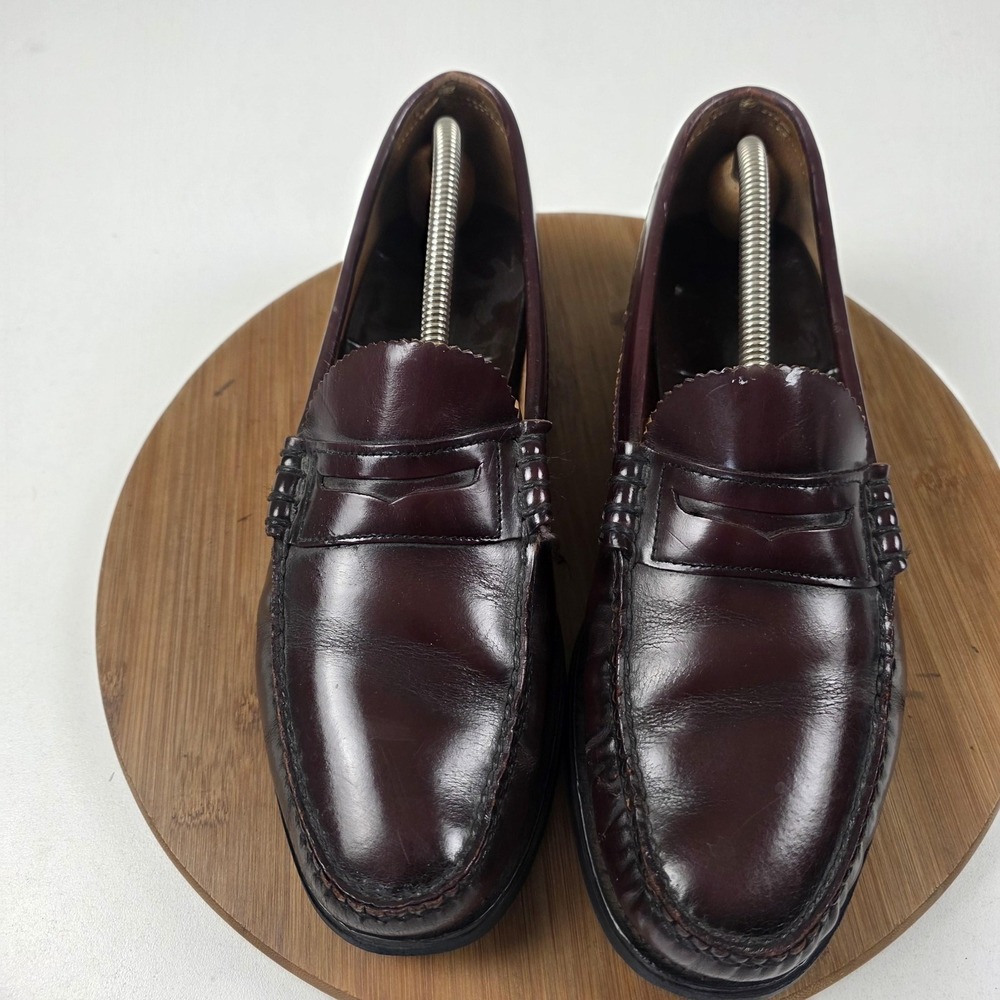 Vtg Dexter Shoes Mens Sz 11 D Brown Leather Penny Loafers Dress GH Bass Style
